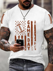 Men's Football Gameday Football Fans Casual Tee