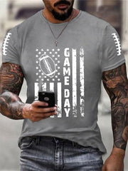 Men's Football Gameday Football Fans Casual Tee