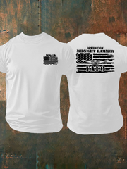 Men's MEGA Midnight Hammer FAFO Printed T-shirt