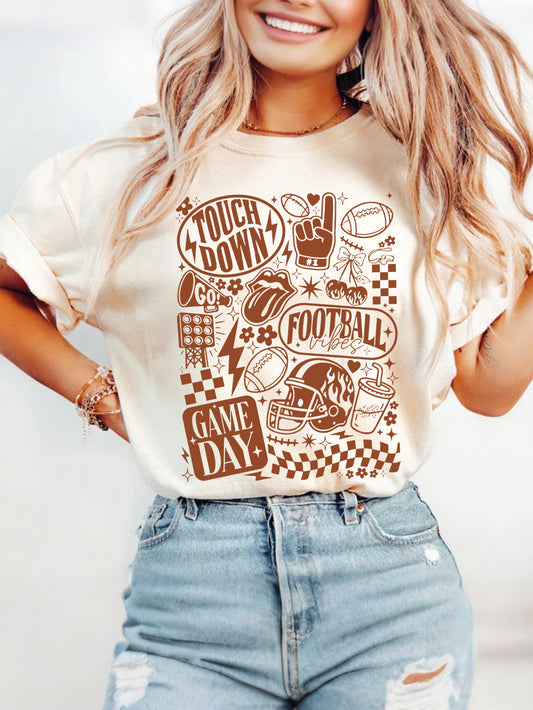 Women's Football Fans Gameday Casual Tee