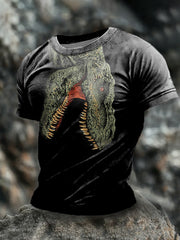 Men's Dinosaur Print Short Sleeve T-shirt