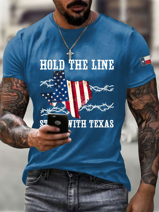 Men's Texas Strong Print T-Shirt