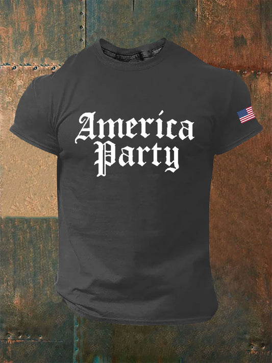 Men's AMP Printed Casual T-Shirt