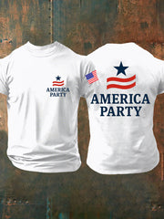Men's imitation cotton short-sleeved T-shirt