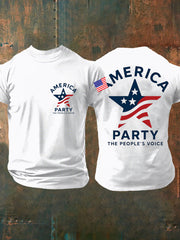 Men's imitation cotton short-sleeved T-shirt