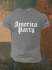 Camiseta informal estampada AMP para hombre