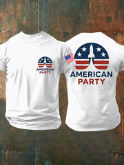 Men's imitation cotton short-sleeved T-shirt