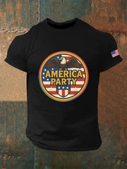 Camiseta informal estampada AMP para hombre