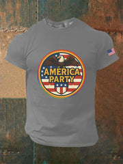 Camiseta informal estampada AMP para hombre