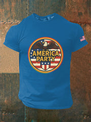 Camiseta informal estampada AMP para hombre