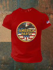 Camiseta informal estampada AMP para hombre