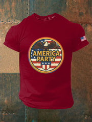 Camiseta informal estampada AMP para hombre