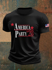 Camiseta informal estampada AMP para hombre