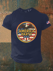 Camiseta informal estampada AMP para hombre