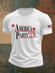 Camiseta informal estampada AMP para hombre