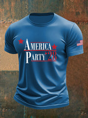 Camiseta informal estampada AMP para hombre