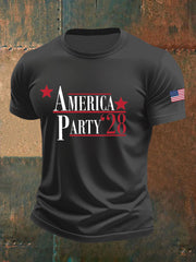 Camiseta informal estampada AMP para hombre