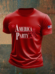 Camiseta informal estampada AMP para hombre