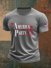 Camiseta informal estampada AMP para hombre