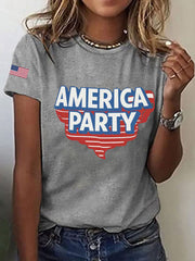 Women's AMP Printed Casual T-Shirt