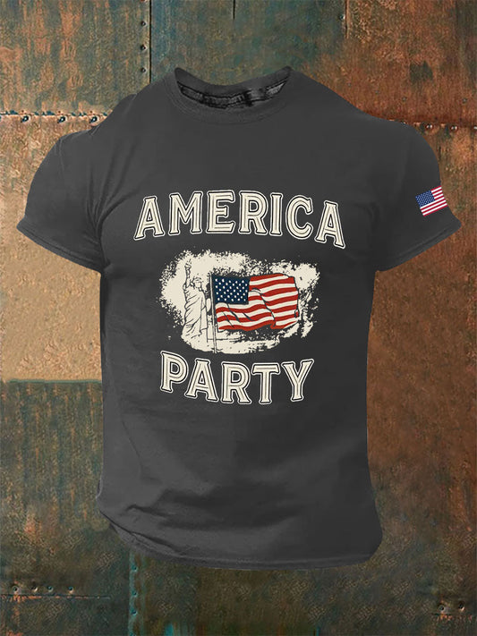 Men's AMP Printed Casual T-Shirt