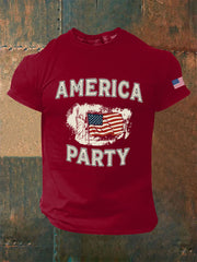 Men's AMP Printed Casual T-Shirt