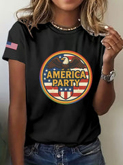 Women's AMP Printed Casual T-Shirt