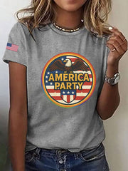 Women's AMP Printed Casual T-Shirt