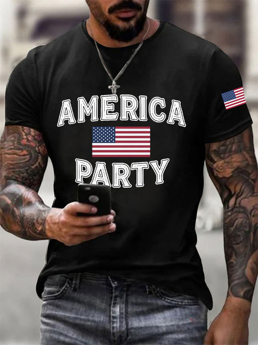 Men's AMP Printed Casual T-Shirt