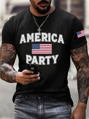 Camiseta informal estampada AMP para hombre