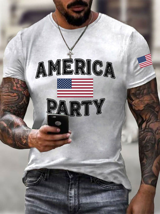 Men's AMP Printed Casual T-Shirt