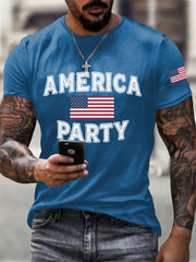 Camiseta informal estampada AMP para hombre