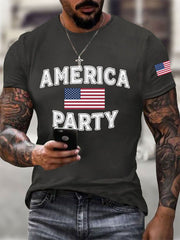Camiseta informal estampada AMP para hombre