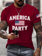 Camiseta informal estampada AMP para hombre