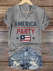 Women's AMP Printed Casual T-Shirt
