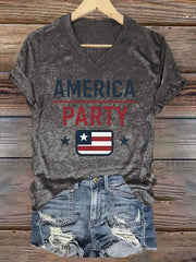 Women's AMP Printed Casual T-Shirt