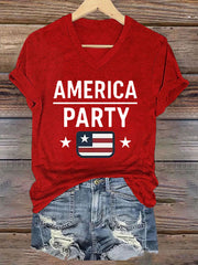 Women's AMP Printed Casual T-Shirt