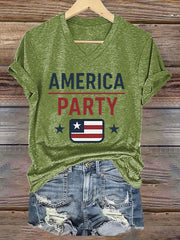 Women's AMP Printed Casual T-Shirt