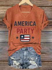 Women's AMP Printed Casual T-Shirt