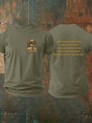 Men's Retro Alligator Alcatraz Funny Florida Everglades Dark Humor  Short Sleeve Tee