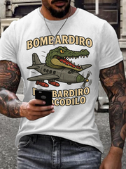 Men's Retro Alligator Alcatraz Funny Florida Everglades Dark Humor T-Shirt