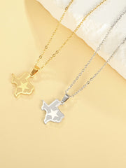 Texas pendant (gold and silver two)