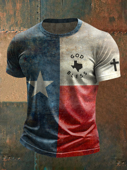 Men's God bless Texas T-shirt