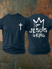 Camiseta informal para hombre "Jesús es el rey"