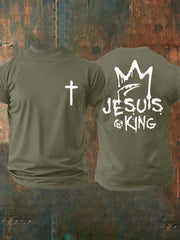 Camiseta informal para hombre "Jesús es el rey"