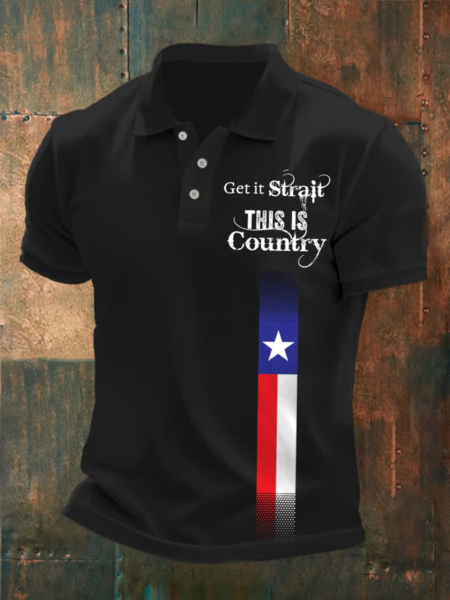 Men's Get It Strait Country Music Fan Shirt