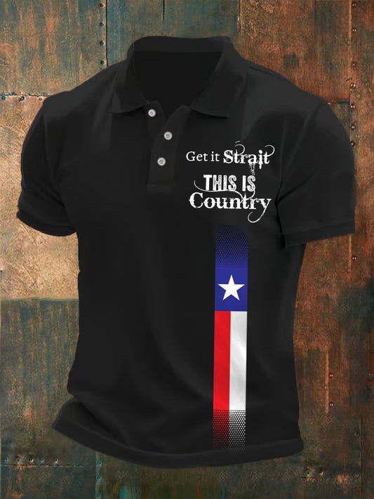 Men's Get It Strait Country Music Fan Shirt