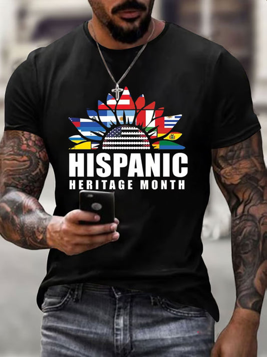 Men's Hispanic Heritage Month Printed T-Shirt