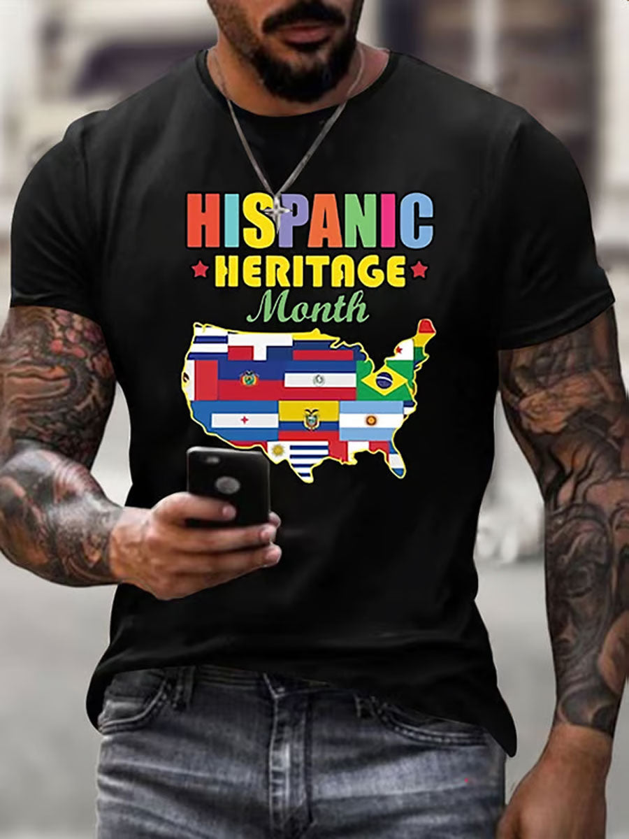 Men's Hispanic Heritage Month Printed T-Shirt