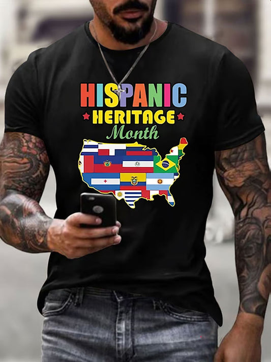 Men's Hispanic Heritage Month Printed T-Shirt